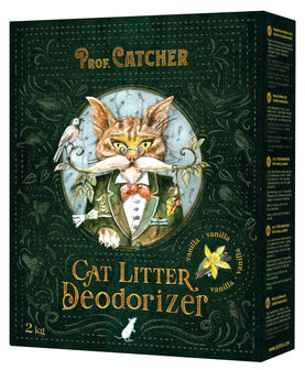 Prof Catcher. - Cat Litter - Deodorizer - Vanille -  2KG