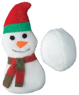 Kattenspeelgoed - Kattenset 2 stuks sneewbal en Snowball&amp;Snowman - 7,5 cm