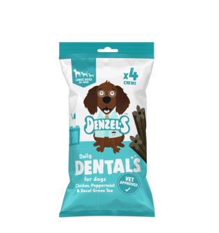 Denzel&#039;s - Daily Dentals Kip, Pepermunt, Groenthee (cafe&iuml;ne vrij) (Large)&nbsp;