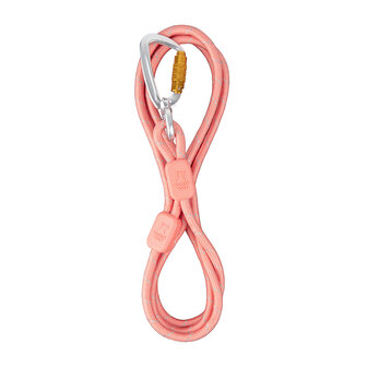 Woolly Wolf - Rope Leash  (dun)- 8mm - Salmon Pink 