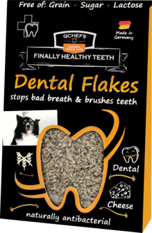 Qchefs - Dental Flakes -  Voor Hond 