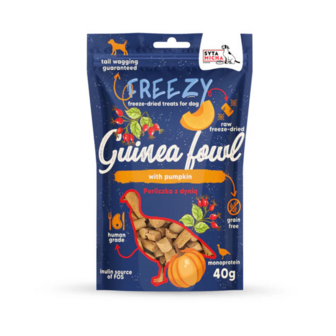 Syta Micha - FREEZY - Gevriesdroogde hondensnacks - Parelhoen en pompoen - 40gr