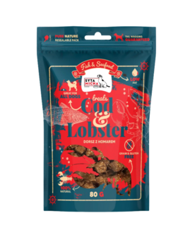Syta Micha - KABELJAUW &amp; KREEFT- Fish &amp; Seafood - Hondensnack, 80g &amp;#xd83d;&amp;#xdc1f;&amp;#xd83e;&amp;#xdd9e;