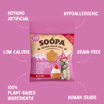 Soopa - Strawberry &amp; Coco-Cream Cupcake Healthy Bites