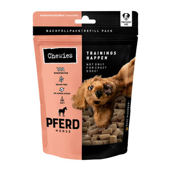Chewies Trainingshappen Paard 175 g &ndash; Gezonde beloningssnack voor honden