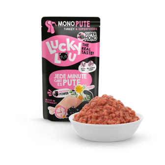 Lucky Lou&rsquo;s&reg; - Supermono - Kalkoen - 125 g - 16 stuks