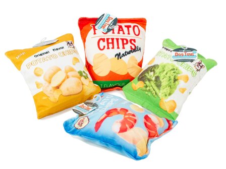 Farm Company Chips &ndash; Zachte Pluche Speeltjes met Geluid (15&times;12 cm, Assorti)