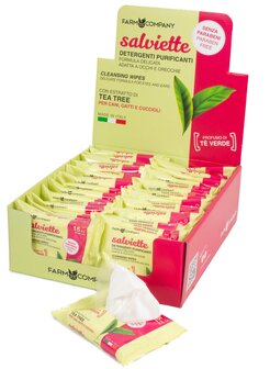 🧼 Farm Company &ndash; Reinigingsdoekjes met Tea Tree &amp; Groene Thee