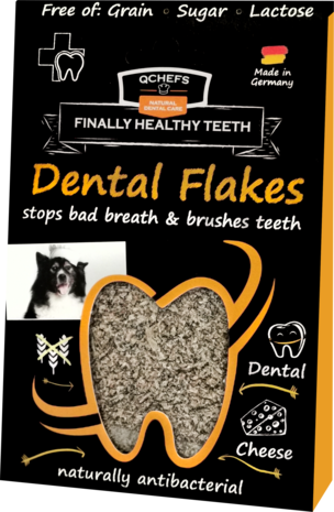 Qchefs - Dental Flakes -  Voor Hond 