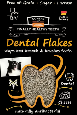 Qchefs - Dental Flakes -  Voor Hond 