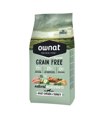 Ownat Dog - Graanvrij - Kip&Kalkoen - 3kg 