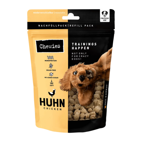 Chewies Trainingshappen Kip 175 g – Gezonde beloningssnack voor honden