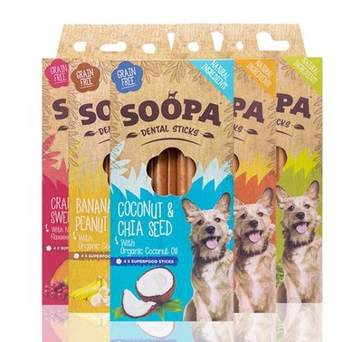 Soopa Dental Sticks - omverpakking 10 stuks