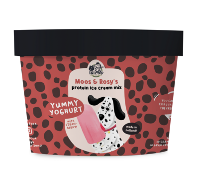 I&I Pets - Moos & Rosy's - Protein ice cream mix - Strawberry
