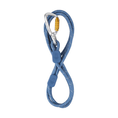 Woolly Wolf - Rope Leash (dun) - 8mm - Pigeon Blue