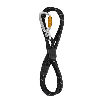 Woolly Wolf - Rope Leash (dun)  - 8mm - Black