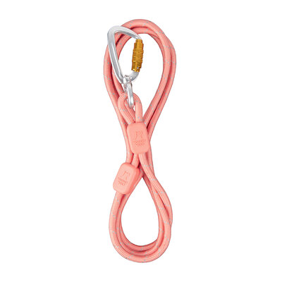 Woolly Wolf - Rope Leash  (dun)- 8mm - Salmon Pink