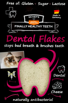 Qchefs - Dental Flakes -  Voor Kat