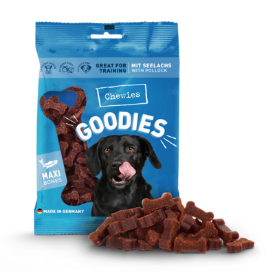 Chewies Goodies Maxi Zalm 200 g – Smakelijke beloningssnack voor honden
